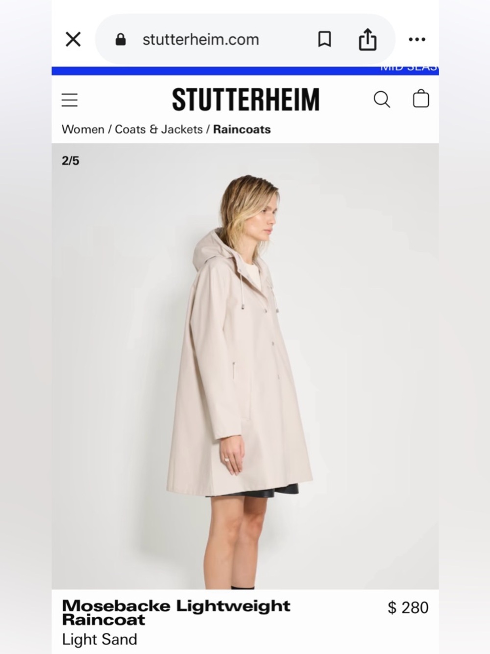 Stutterheim Mosebacke Lightweight Raincoat